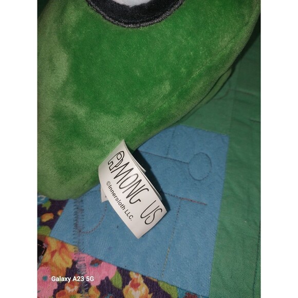 Toikido Among Us Green 8" Plush Red Beanie Hat Official - Picture 2 of 5
